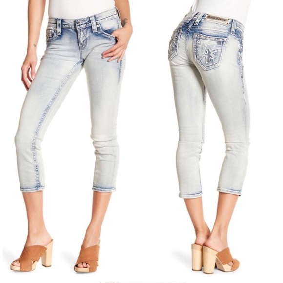 Rock Revival Denim - Light Blue Rock Revival Cropped Jeans Size 27 & 29 NWT